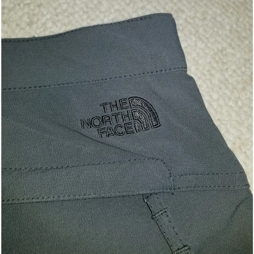 Mens Pants-THE NORTH FACE-gray/blue nylon stretch 'Apex' hiking Outdoor-40X30